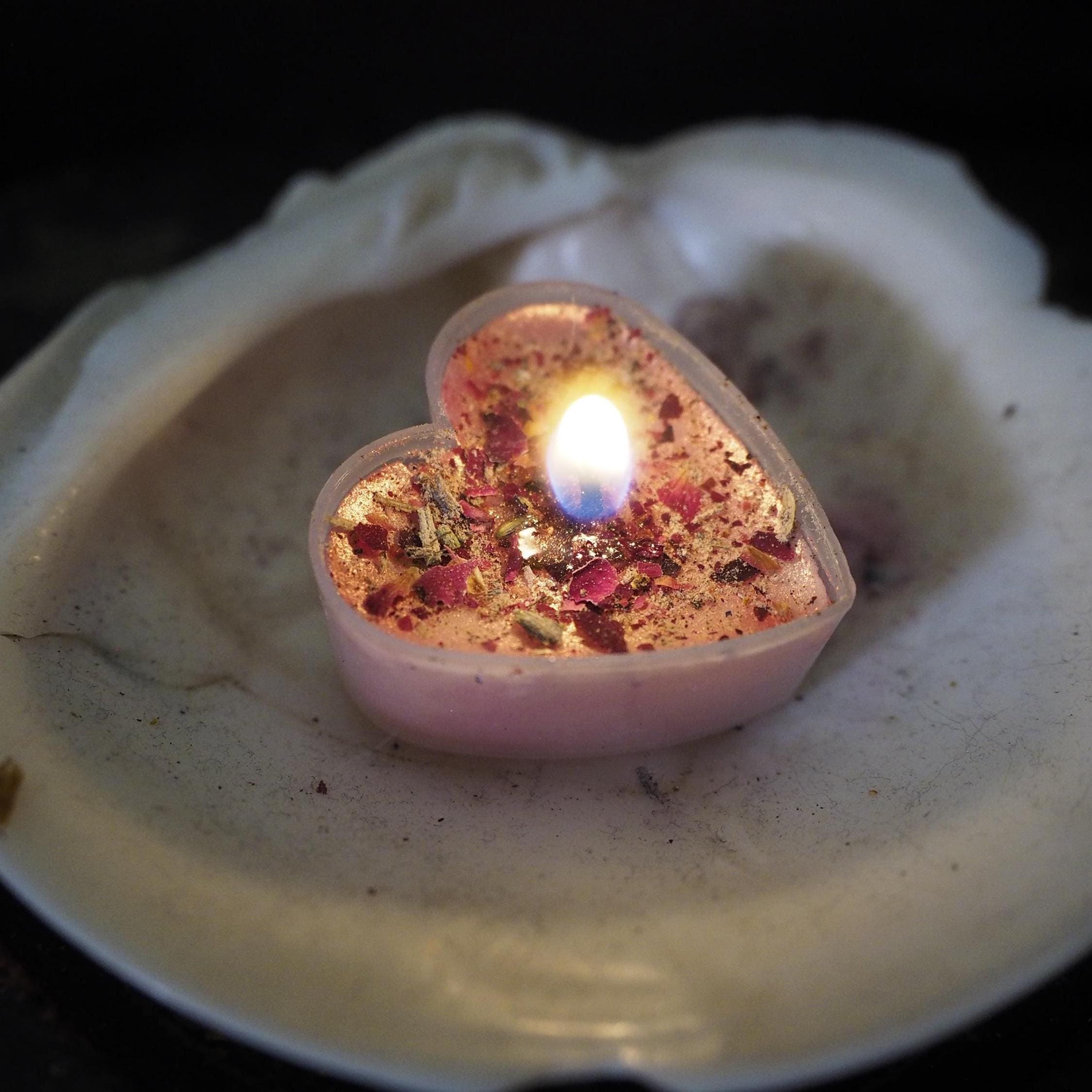 Intention candle for self-love, love goddess offering, attraction spells