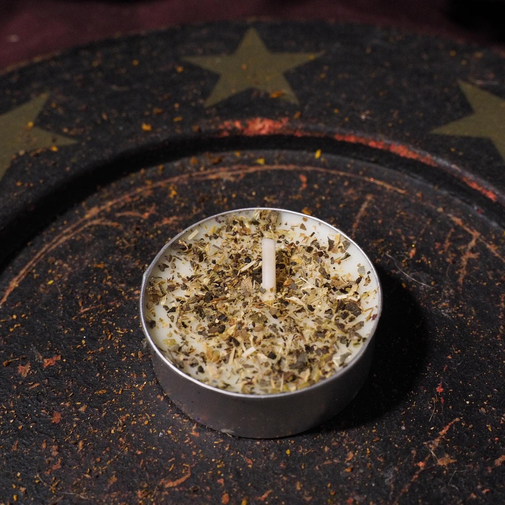 Intention candle for tranquility, calm, and inner peace