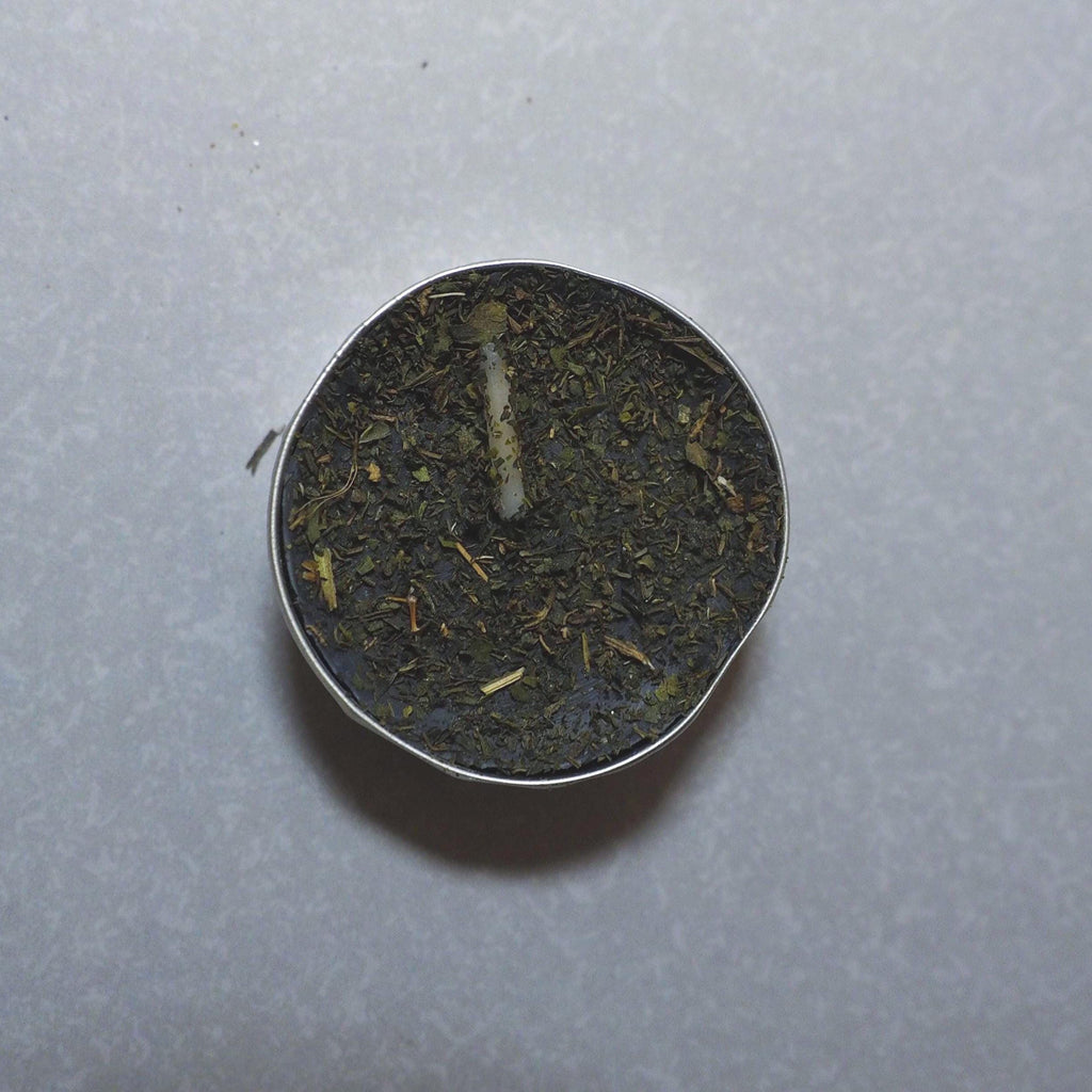 Protection and banishing spell candle