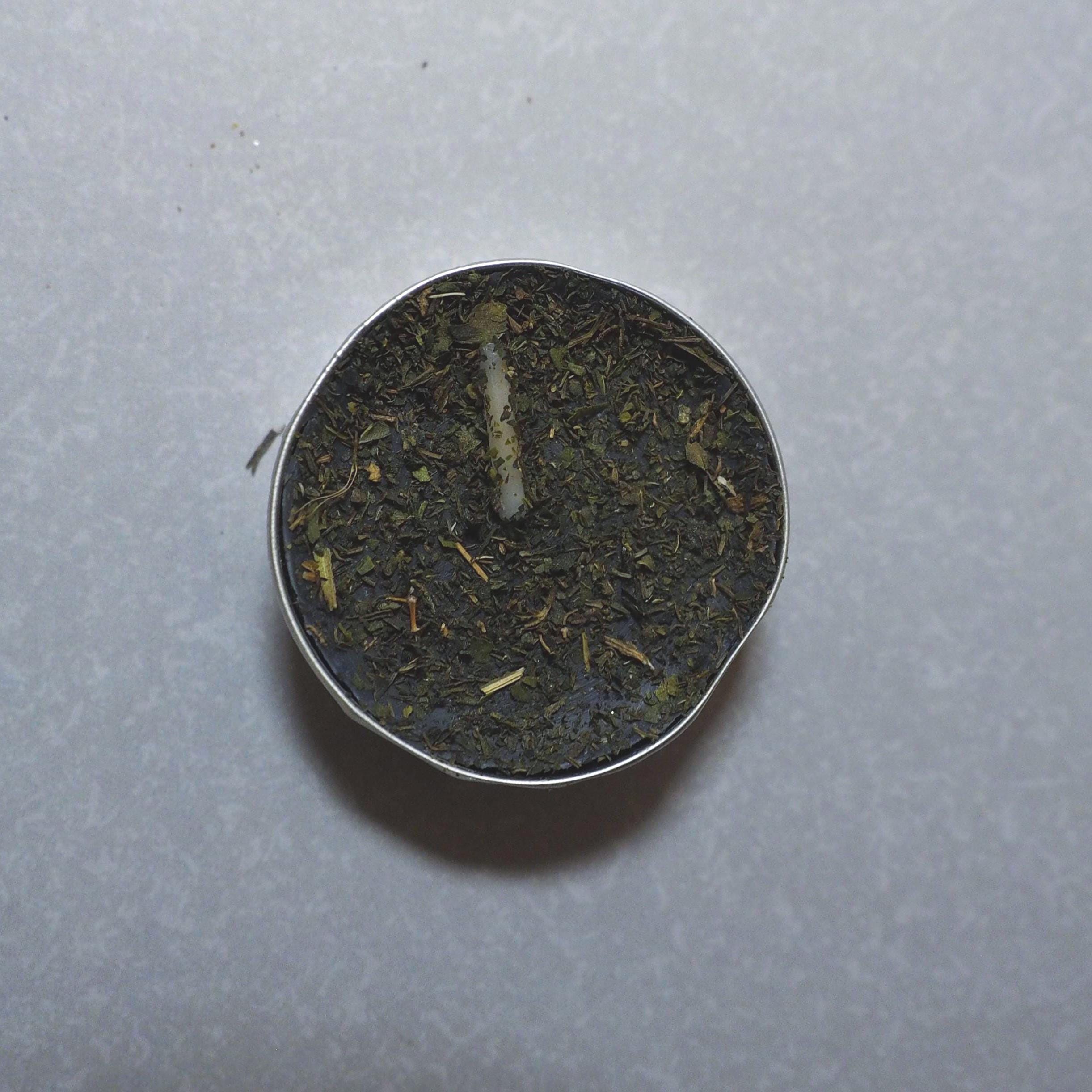 Protection and banishing spell candle