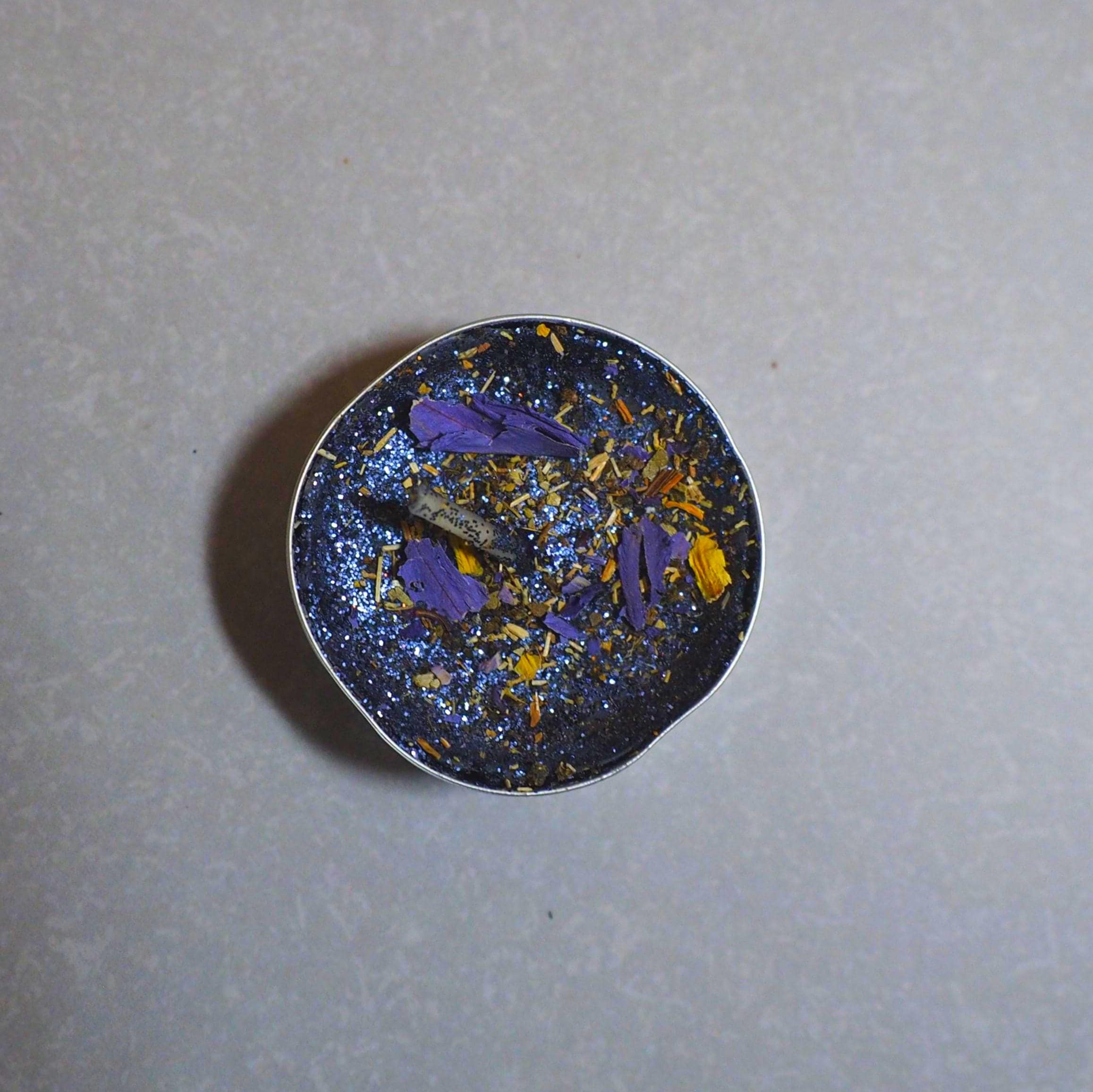 Shadow Work ritual candle, spirit world communion, cosmic witchcraft