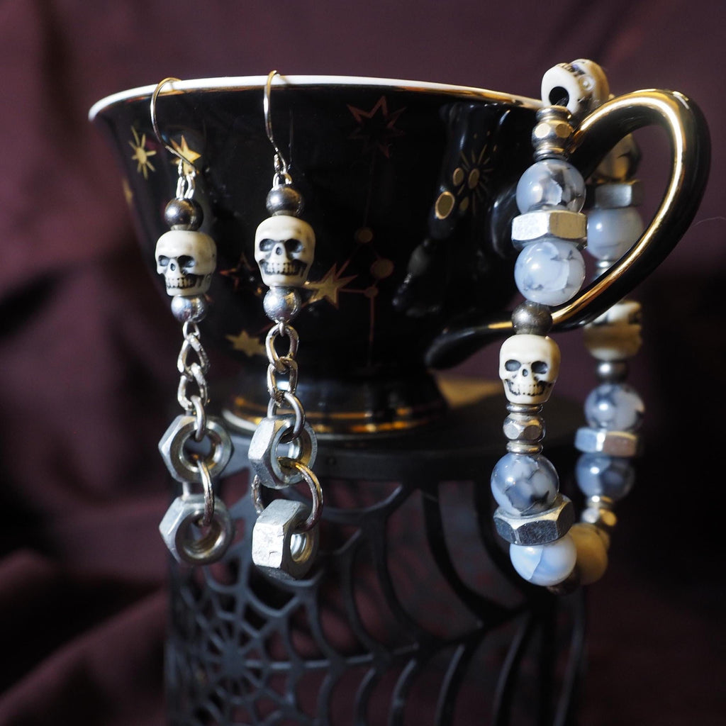 Industrial goth jewelry set